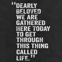 Dearly Beloved We Are Gathered Here Today To Get Through Microfiber Hand Towel