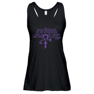 Dearly Beloved We Are Gathered Here Today To Get Through Ladies Essential Flowy Tank