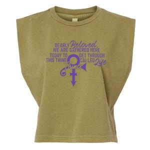 Dearly Beloved We Are Gathered Here Today To Get Through Garment-Dyed Women's Muscle Tee