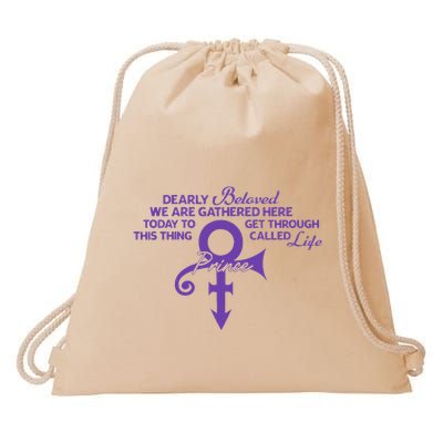 Dearly Beloved We Are Gathered Here Today To Get Through Drawstring Bag