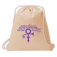 Dearly Beloved We Are Gathered Here Today To Get Through Drawstring Bag