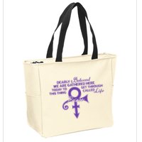 Dearly Beloved We Are Gathered Here Today To Get Through Zip Tote Bag