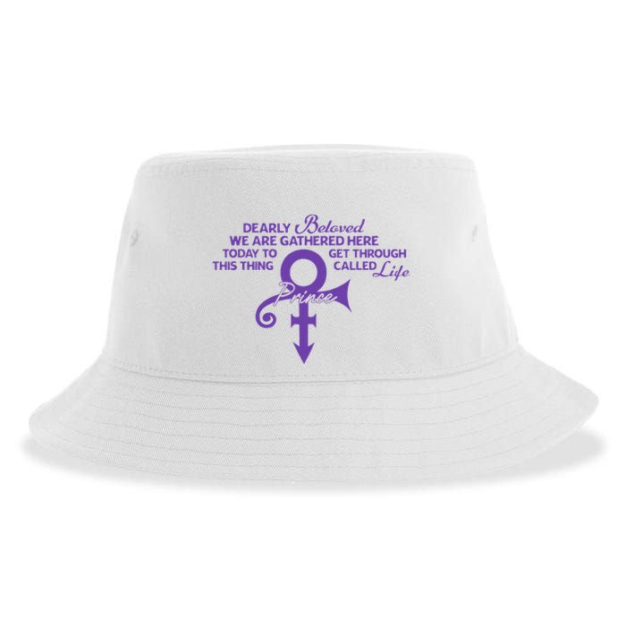 Dearly Beloved We Are Gathered Here Today To Get Through Sustainable Bucket Hat