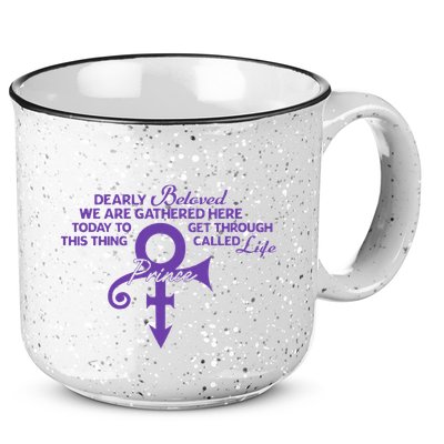 Dearly Beloved We Are Gathered Here Today To Get Through 15oz Campfire Ceramic Mug