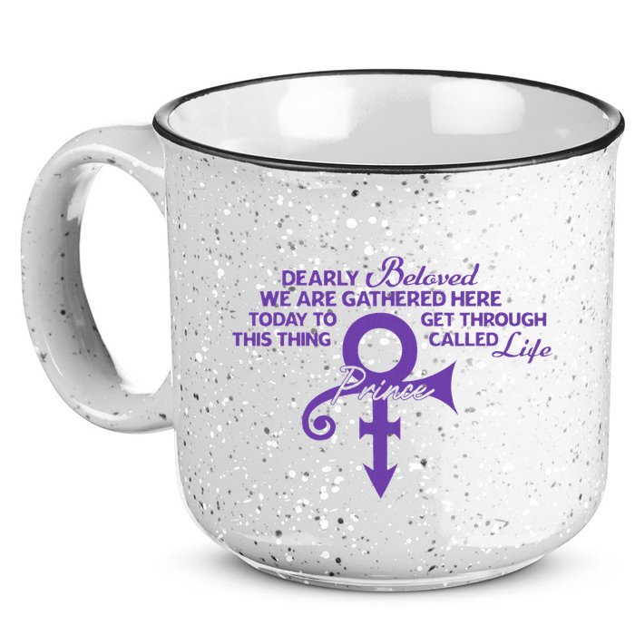 Dearly Beloved We Are Gathered Here Today To Get Through 15oz Campfire Ceramic Mug