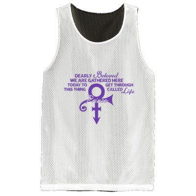 Dearly Beloved We Are Gathered Here Today To Get Through Mesh Reversible Basketball Jersey Tank