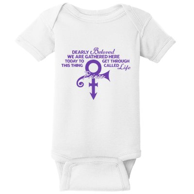 Dearly Beloved We Are Gathered Here Today To Get Through Baby Bodysuit