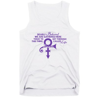 Dearly Beloved We Are Gathered Here Today To Get Through Tank Top