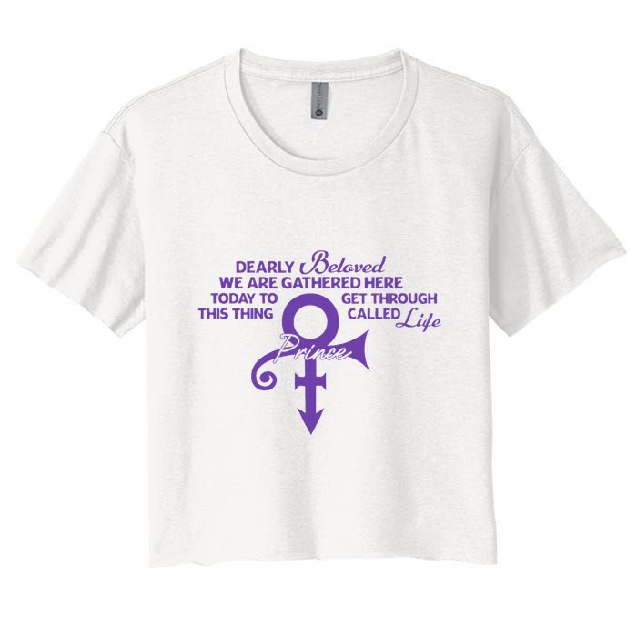 Dearly Beloved We Are Gathered Here Today To Get Through Crop Top
