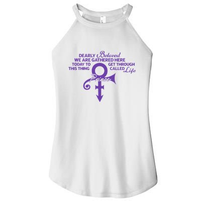 Dearly Beloved We Are Gathered Here Today To Get Through Women's Perfect Tri Rocker Tank