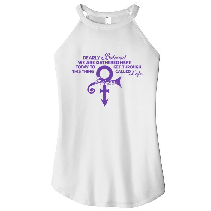 Dearly Beloved We Are Gathered Here Today To Get Through Women's Perfect Tri Rocker Tank