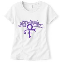 Dearly Beloved We Are Gathered Here Today To Get Through Womens T-Shirt