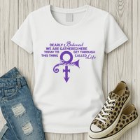 Dearly Beloved We Are Gathered Here Today To Get Through Womens T-Shirt