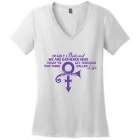 Dearly Beloved We Are Gathered Here Today To Get Through Women's V-Neck T-Shirt