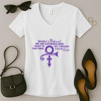 Dearly Beloved We Are Gathered Here Today To Get Through Women's V-Neck T-Shirt