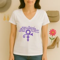 Dearly Beloved We Are Gathered Here Today To Get Through Women's V-Neck T-Shirt