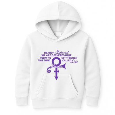 Dearly Beloved We Are Gathered Here Today To Get Through Kids Hoodie