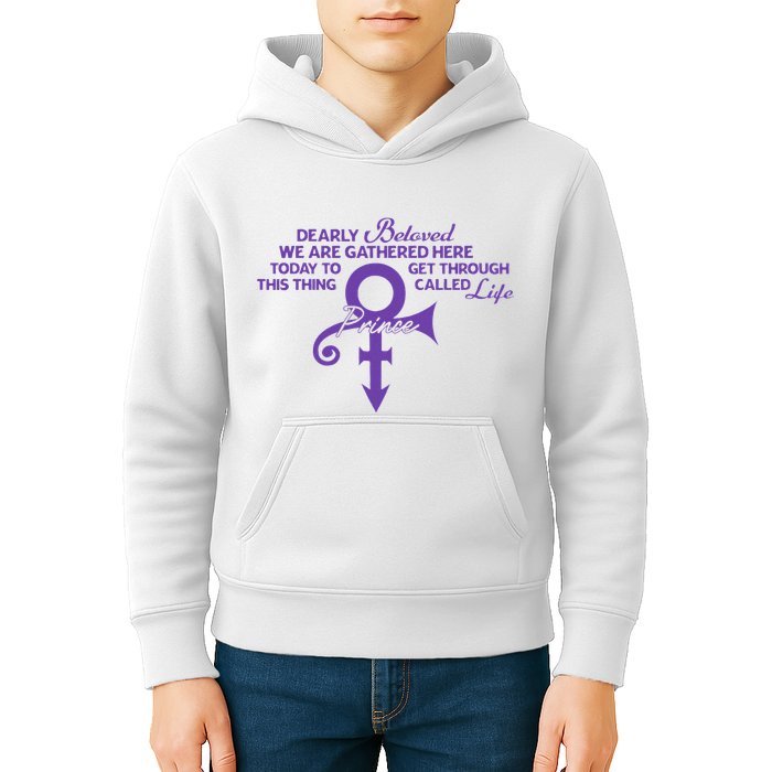 Dearly Beloved We Are Gathered Here Today To Get Through Kids Hoodie
