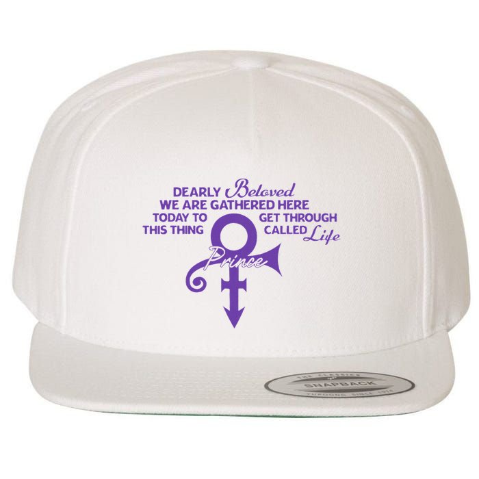Dearly Beloved We Are Gathered Here Today To Get Through Wool Snapback Cap