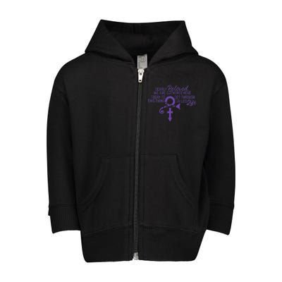 Dearly Beloved We Are Gathered Here Today To Get Through Toddler Zip Fleece Hoodie