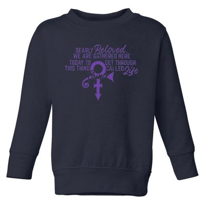 Dearly Beloved We Are Gathered Here Today To Get Through Toddler Sweatshirt