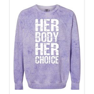 Dave Bautista Wearing Her Body Her Choice Colorblast Crewneck Sweatshirt