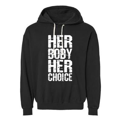 Dave Bautista Wearing Her Body Her Choice Garment-Dyed Fleece Hoodie