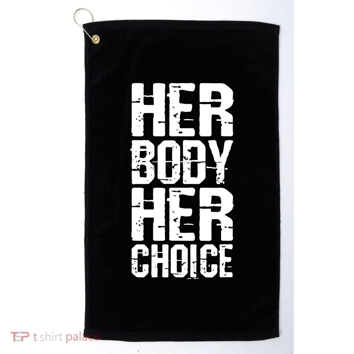 Dave Bautista Wearing Her Body Her Choice Golf Towel
