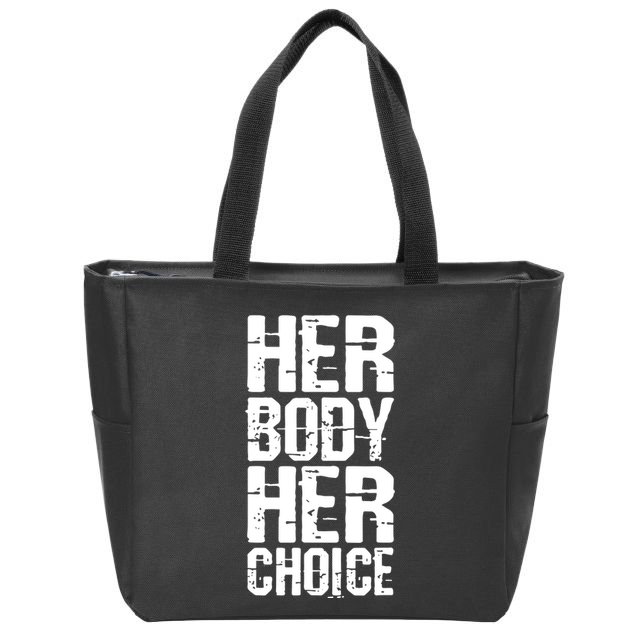 Dave Bautista Wearing Her Body Her Choice Zip Tote Bag
