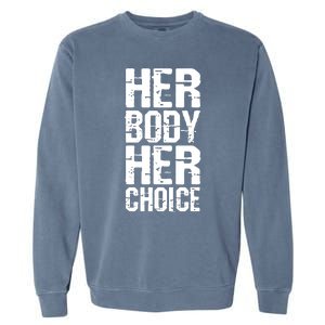 Dave Bautista Wearing Her Body Her Choice Garment-Dyed Sweatshirt