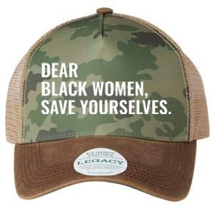 Dear Black Women Save Yourselves Motivation Quotes Legacy Tie Dye Trucker Hat