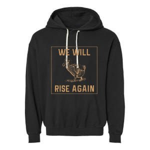 Dodo Bird Will Rise Again Funny Birdwatcher Garment-Dyed Fleece Hoodie