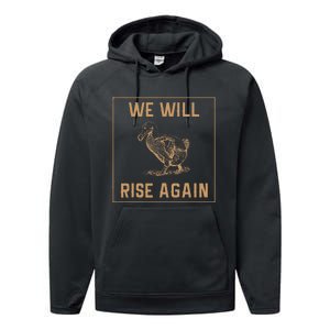 Dodo Bird Will Rise Again Funny Birdwatcher Performance Fleece Hoodie