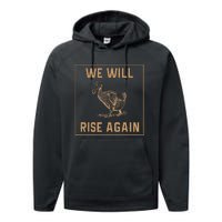 Dodo Bird Will Rise Again Funny Birdwatcher Performance Fleece Hoodie