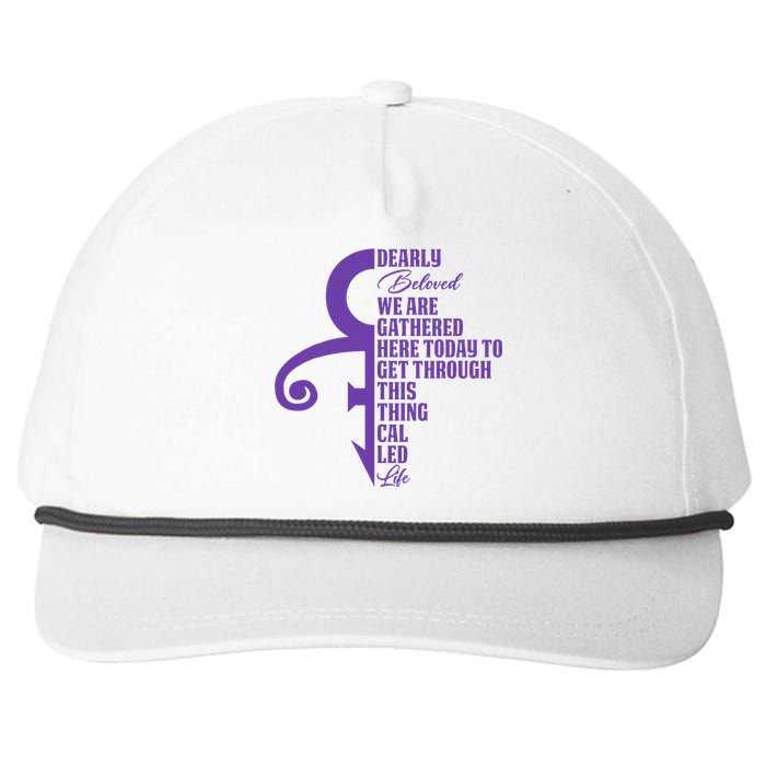 Dearly Beloved We Are Gathered Here Today To Get Through Snapback Five-Panel Rope Hat