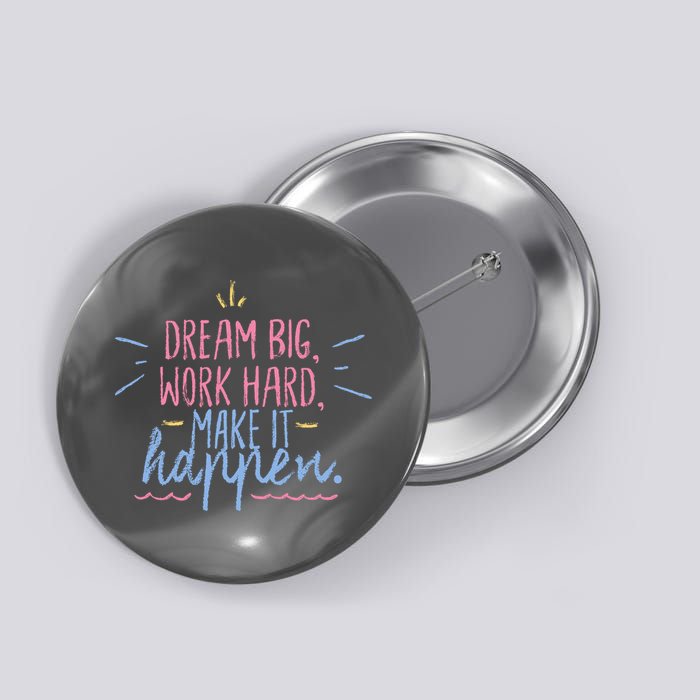 Dream Big Work Hard Make It Happen Quote Button