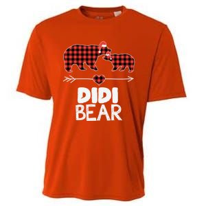 Didi Bear Xmas Pajama Red Plaid Buffalo Family Funny Funny Gift Cooling Performance Crew T-Shirt