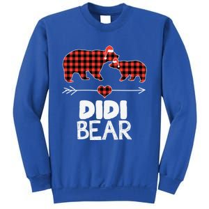 Didi Bear Xmas Pajama Red Plaid Buffalo Family Funny Funny Gift Sweatshirt