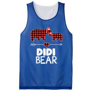 Didi Bear Xmas Pajama Red Plaid Buffalo Family Funny Funny Gift Mesh Reversible Basketball Jersey Tank