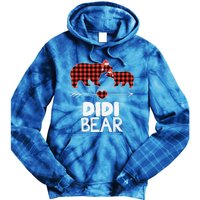 Didi Bear Xmas Pajama Red Plaid Buffalo Family Funny Funny Gift Tie Dye Hoodie