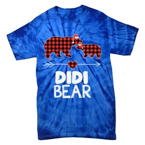 Didi Bear Xmas Pajama Red Plaid Buffalo Family Funny Funny Gift Tie-Dye T-Shirt