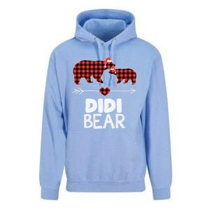 Didi Bear Xmas Pajama Red Plaid Buffalo Family Funny Funny Gift Unisex Surf Hoodie