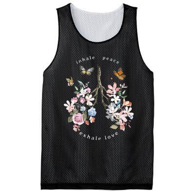 Deep Breath You Matter Inhale Peace Exhale Love Mesh Reversible Basketball Jersey Tank