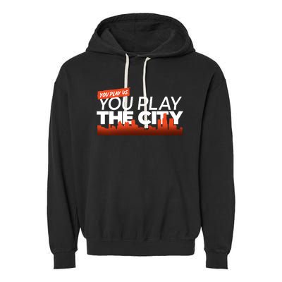 Detroit Baseball You Play Us You Play The City Garment-Dyed Fleece Hoodie