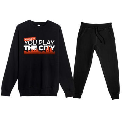 Detroit Baseball You Play Us You Play The City Premium Crewneck Sweatsuit Set