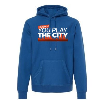 Detroit Baseball You Play Us You Play The City Premium Hoodie