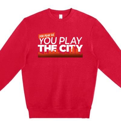 Detroit Baseball You Play Us You Play The City Premium Crewneck Sweatshirt