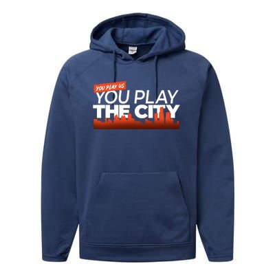 Detroit Baseball You Play Us You Play The City Performance Fleece Hoodie