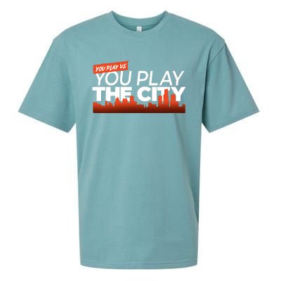 Detroit Baseball You Play Us You Play The City Sueded Cloud Jersey T-Shirt