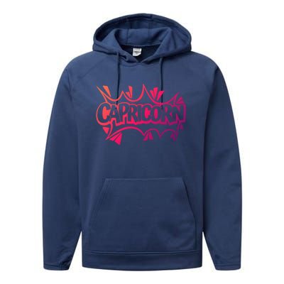 December Birthday Zodiac Sign Astrology Capricorn Gift Performance Fleece Hoodie